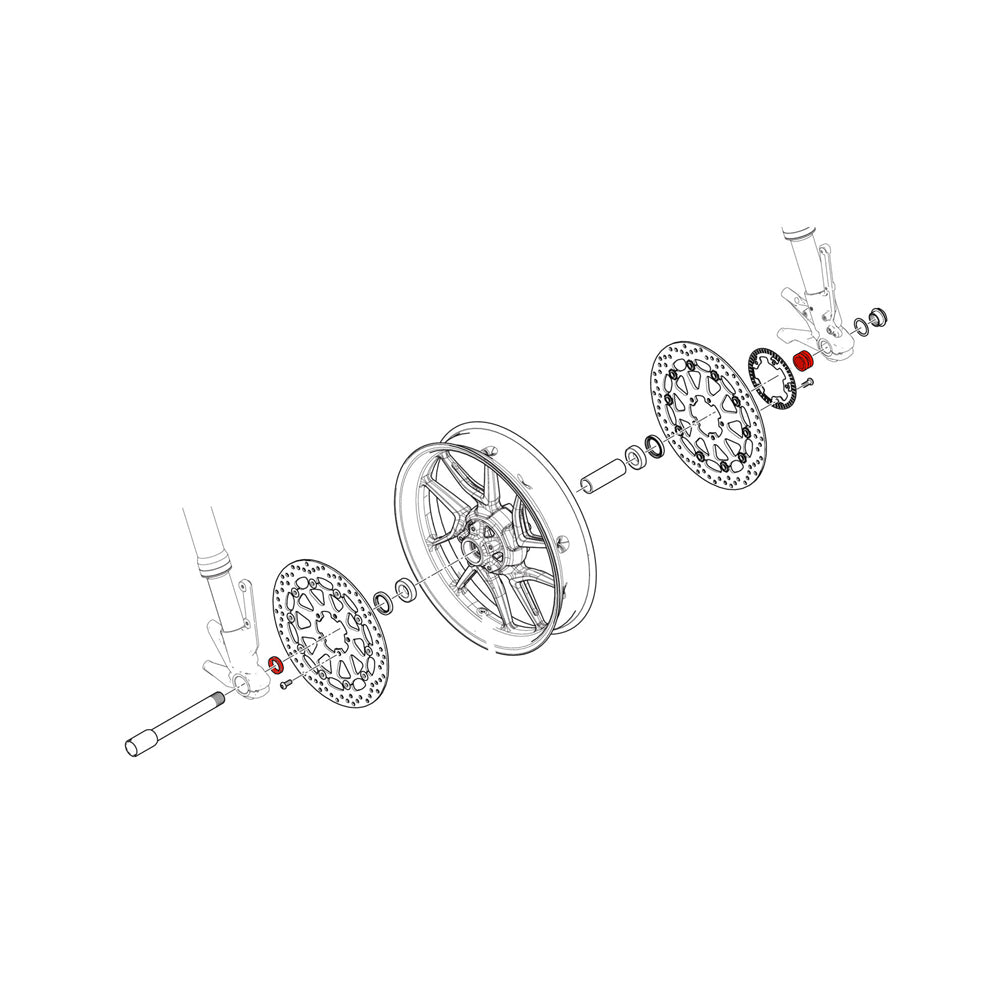 CNC Racing Bushing Kit Front Wheel for Ducati DAA51 -  Shop name