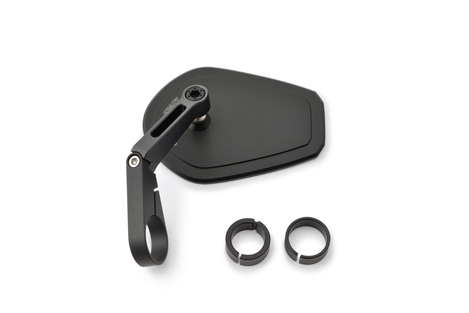 Daytona "D-MIRROR-15" Aluminium Flat Bar End Mirror Black -  Shop name