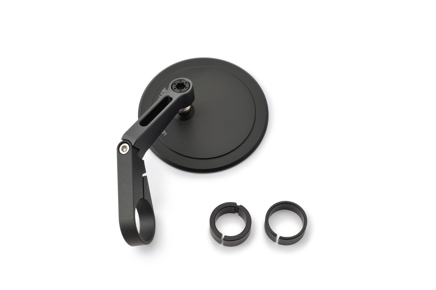 Daytona "D-MIRROR-17" Aluminium Flat Bar End Mirror Black -  Shop name