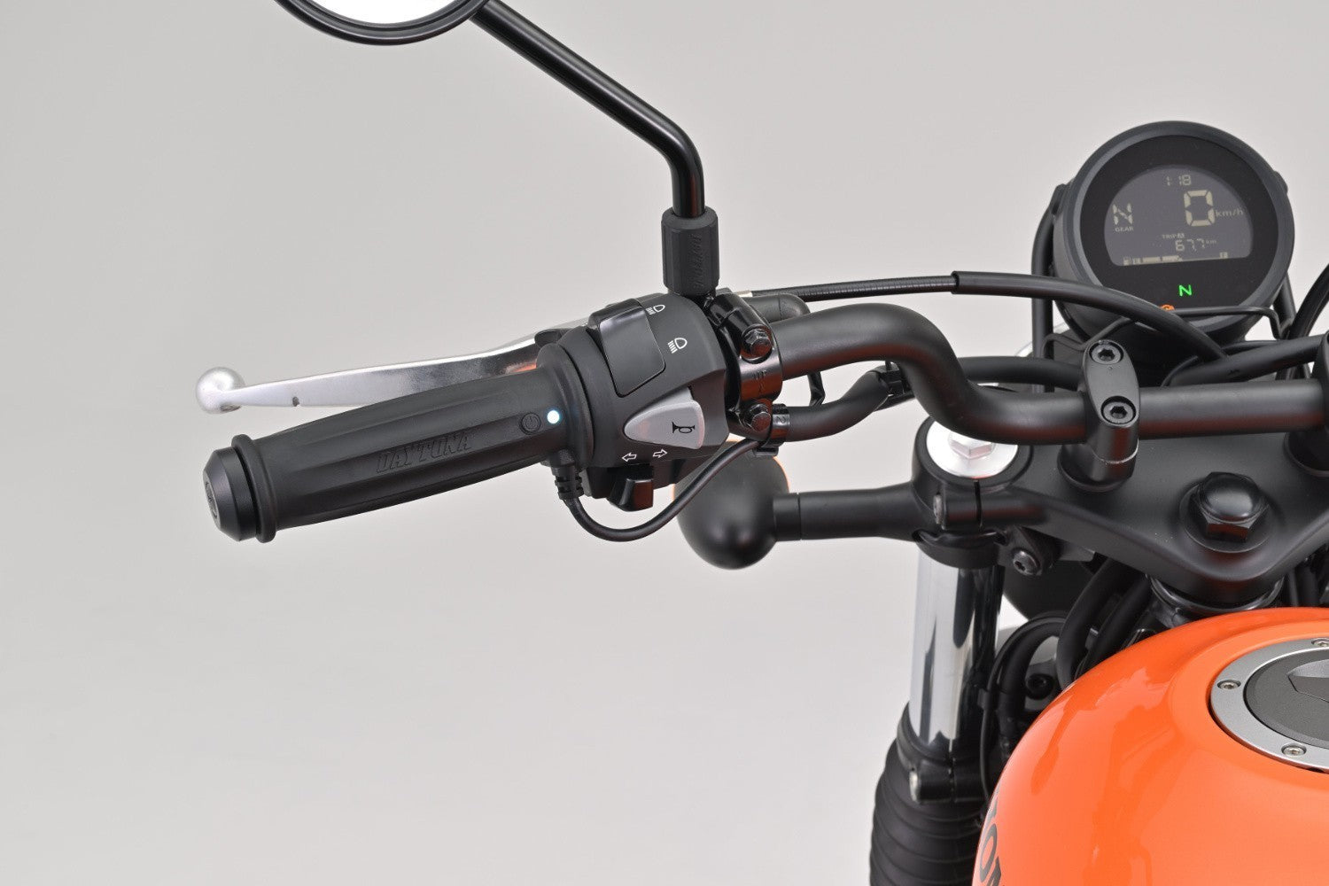 Daytona Heated Grips 4-level 22.2mm 7/8" Open End Barrel-Shaped-Heated Grips-Pyramid Motorcycle Accessories