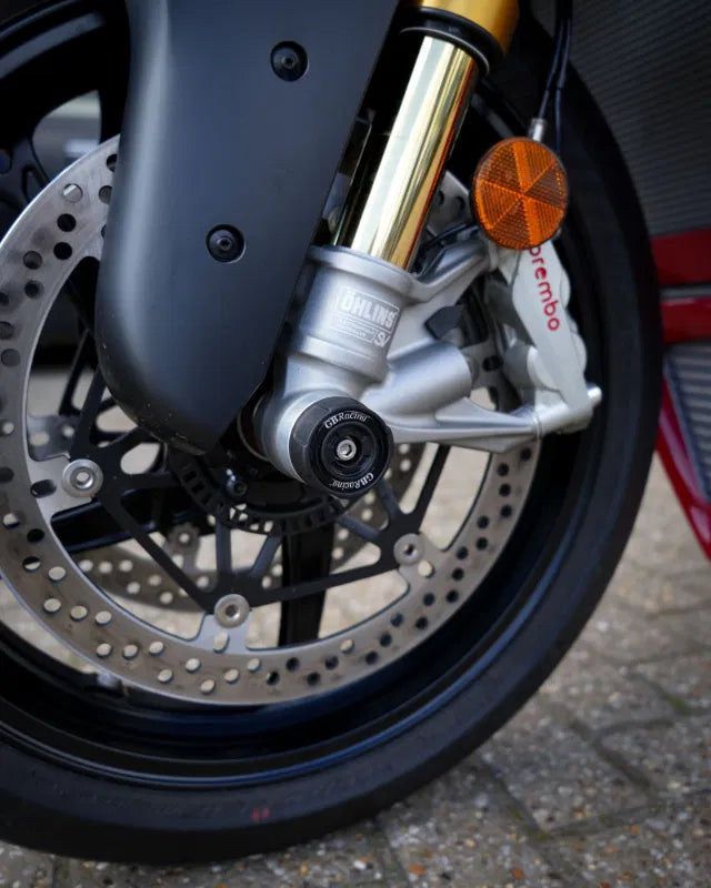GBRacing Spindle Protector | Front Left | Ducati Panigale/Streetfighter V4/V4 S -   Pyramid Motorcycle Accessories