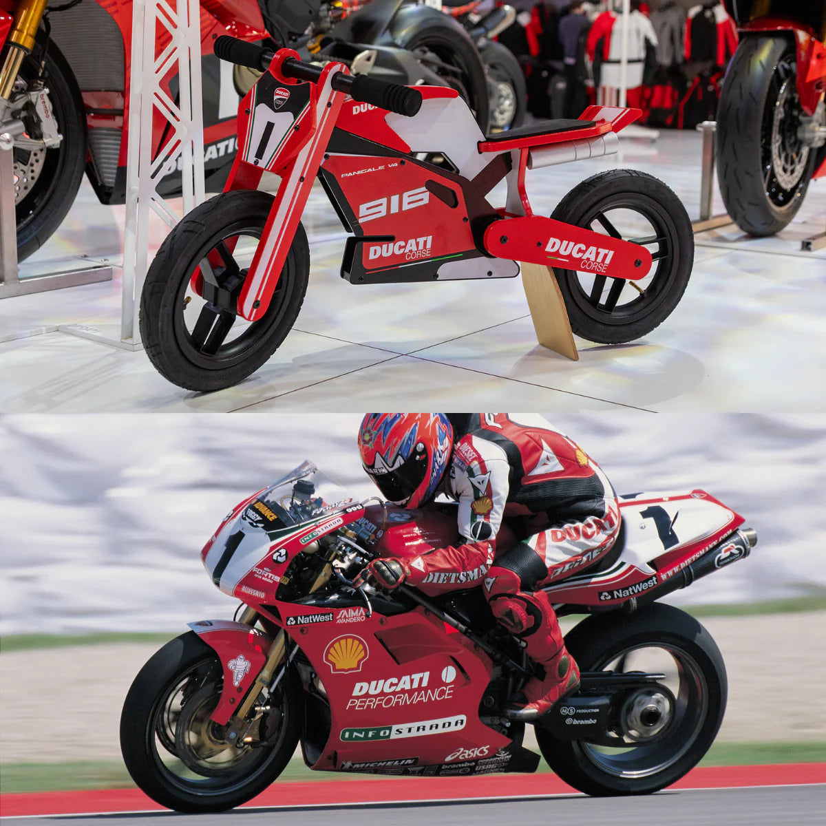 Kiddimoto Ducati 916 Balance Bike -   Pyramid Motorcycle Accessories