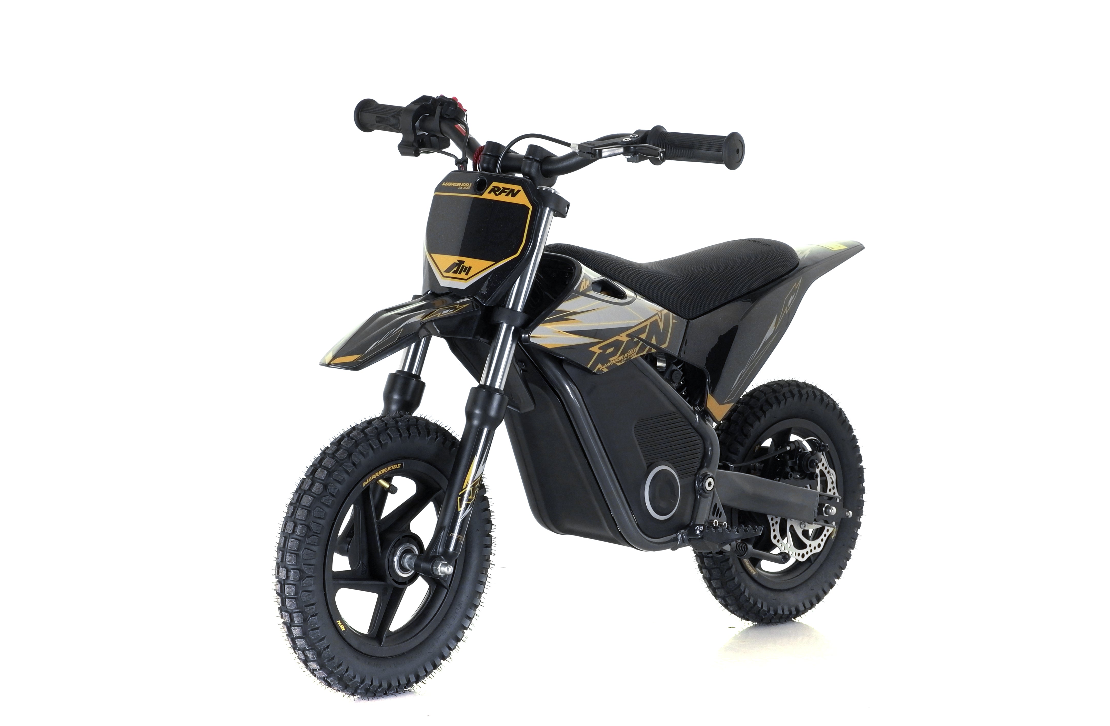 RFN Warrior SX-E400 12-inch Kids Electric MX Bike | Black/Gold