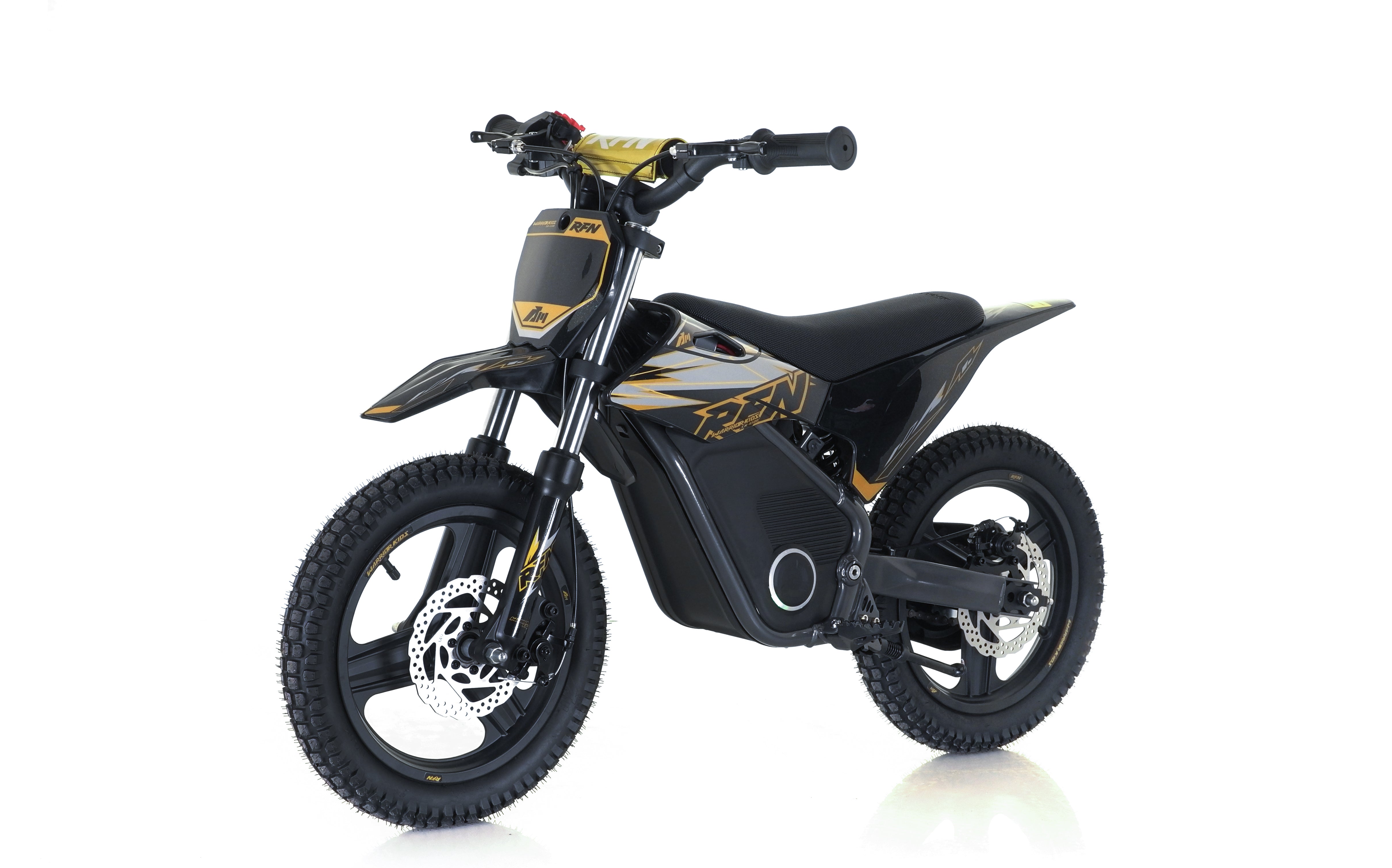 RFN Warrior SX-E500 14-inch Kids Electric MX Bike | Black/Gold