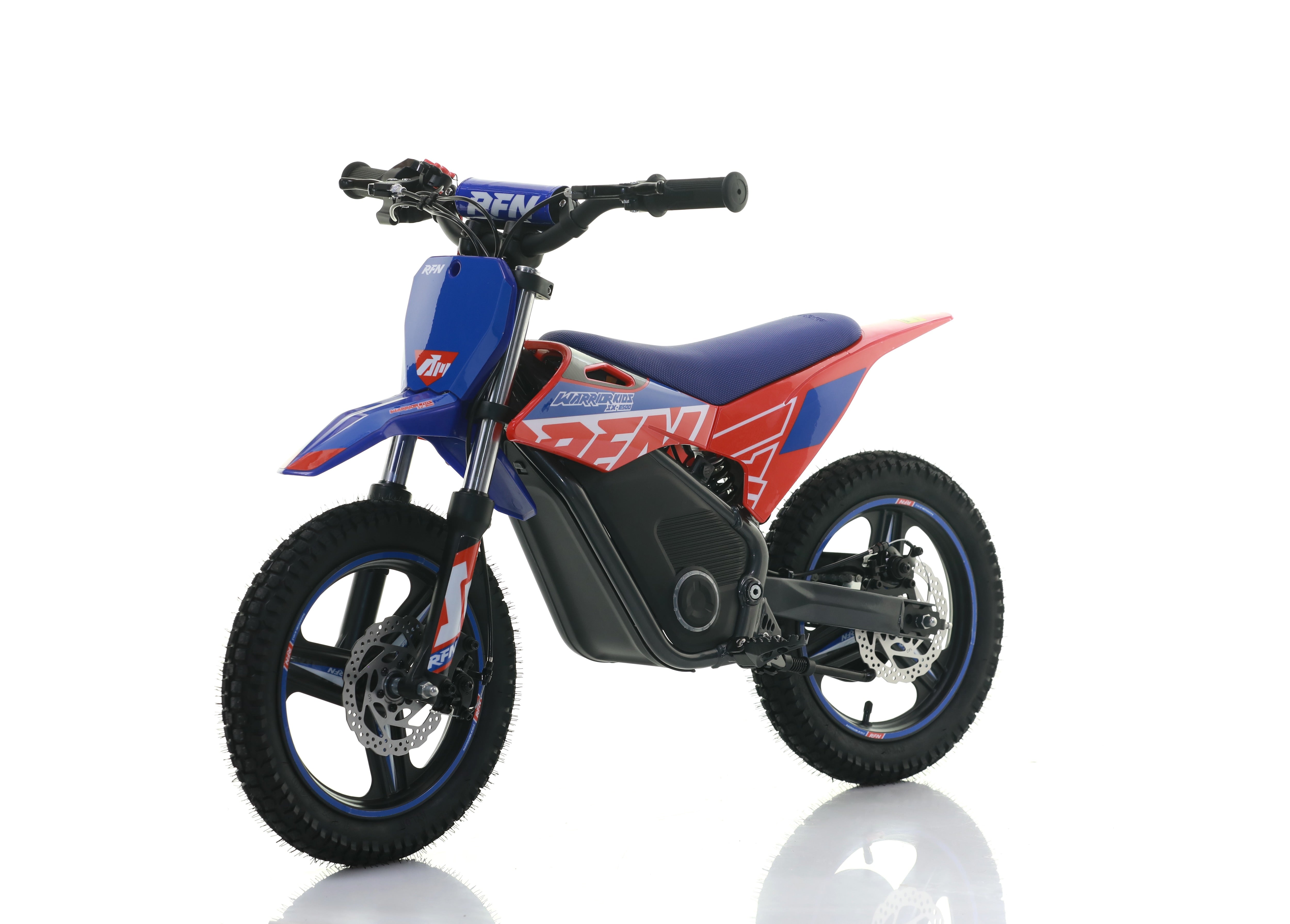 RFN Warrior SX-E500 14-inch Kids Electric MX Bike | Blue/Red