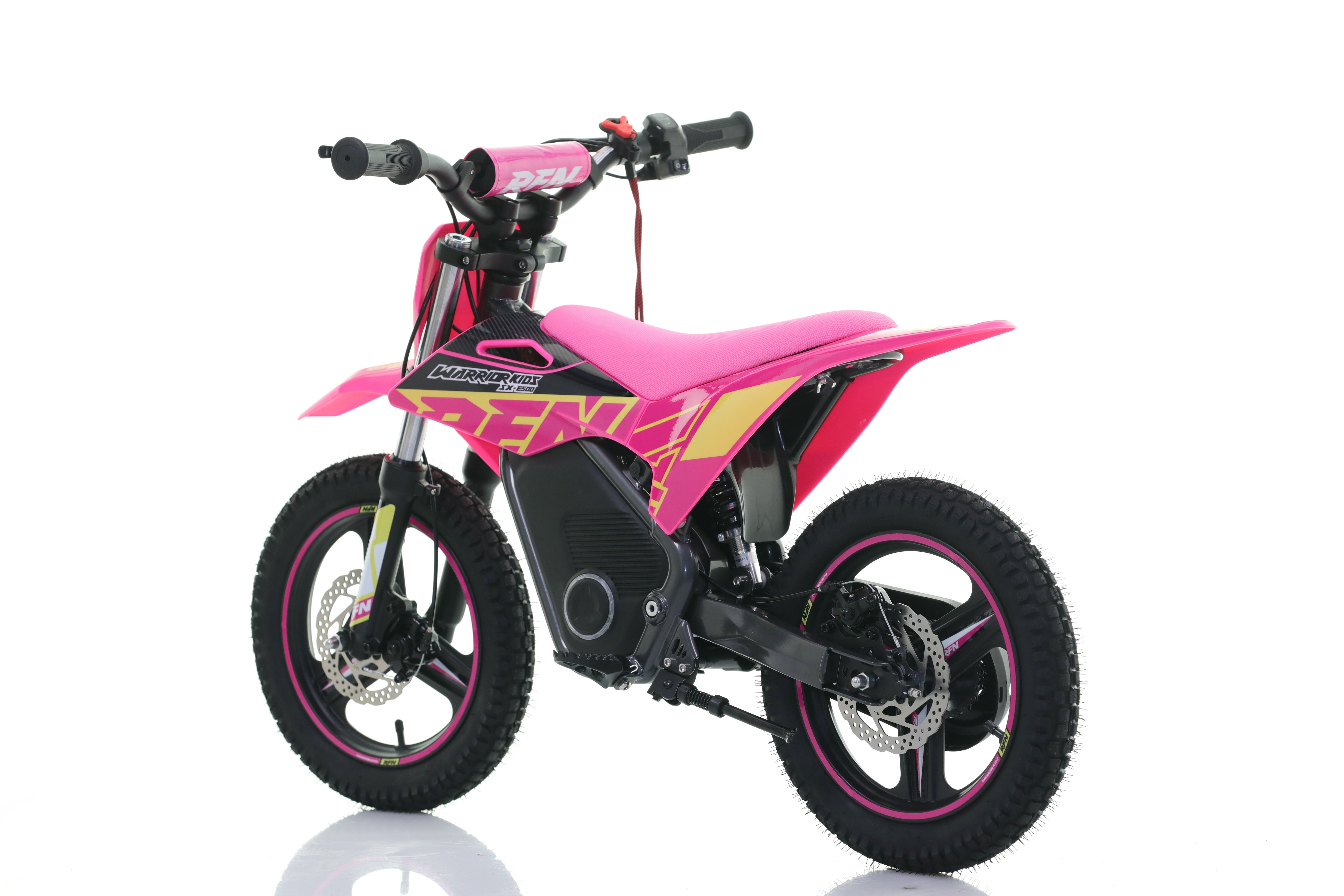 RFN Warrior SX-E500 14-inch Kids Electric MX Bike | Pink/Yellow