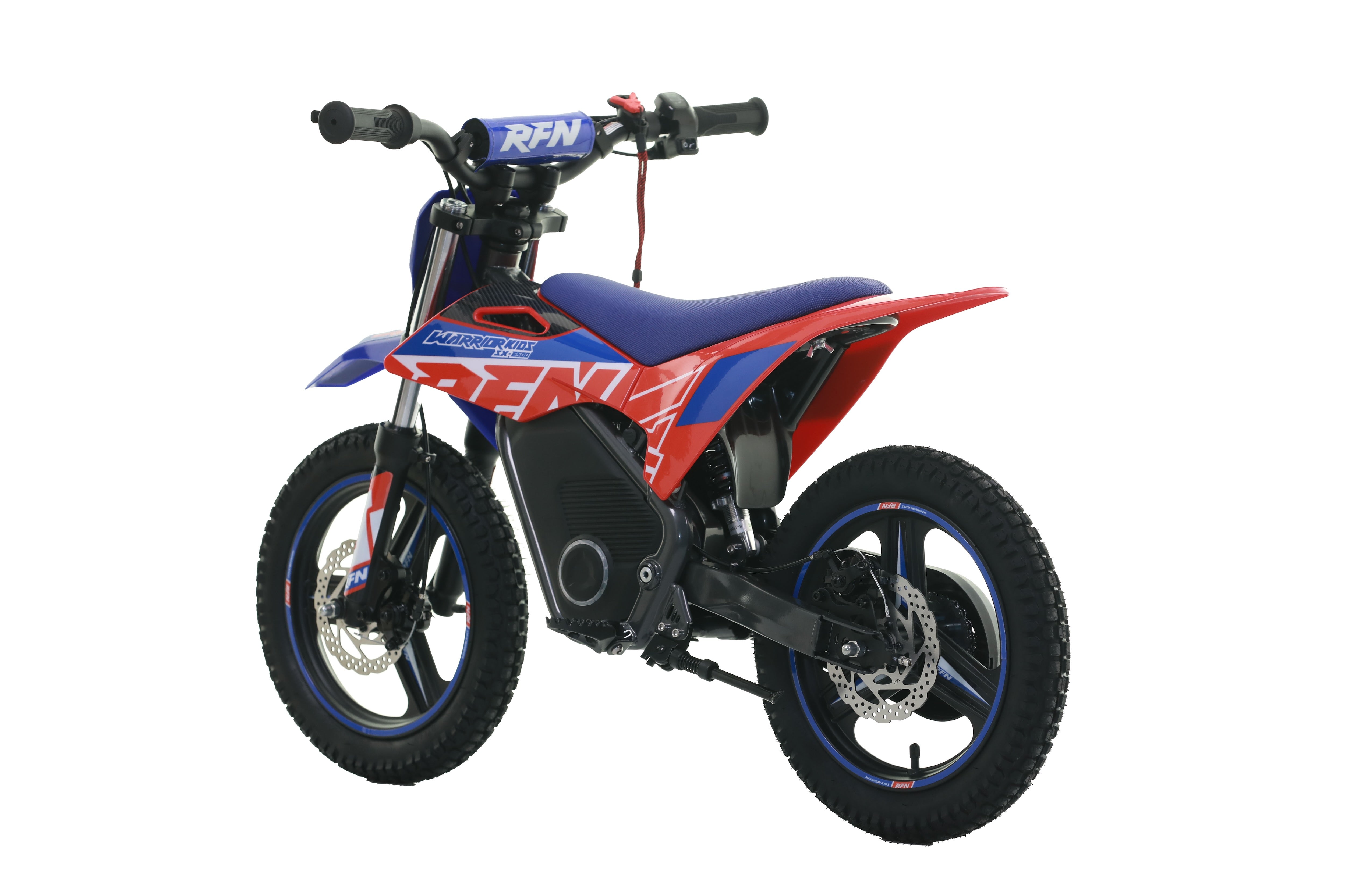 RFN Warrior SX-E500 14-inch Kids Electric MX Bike | Blue/Red