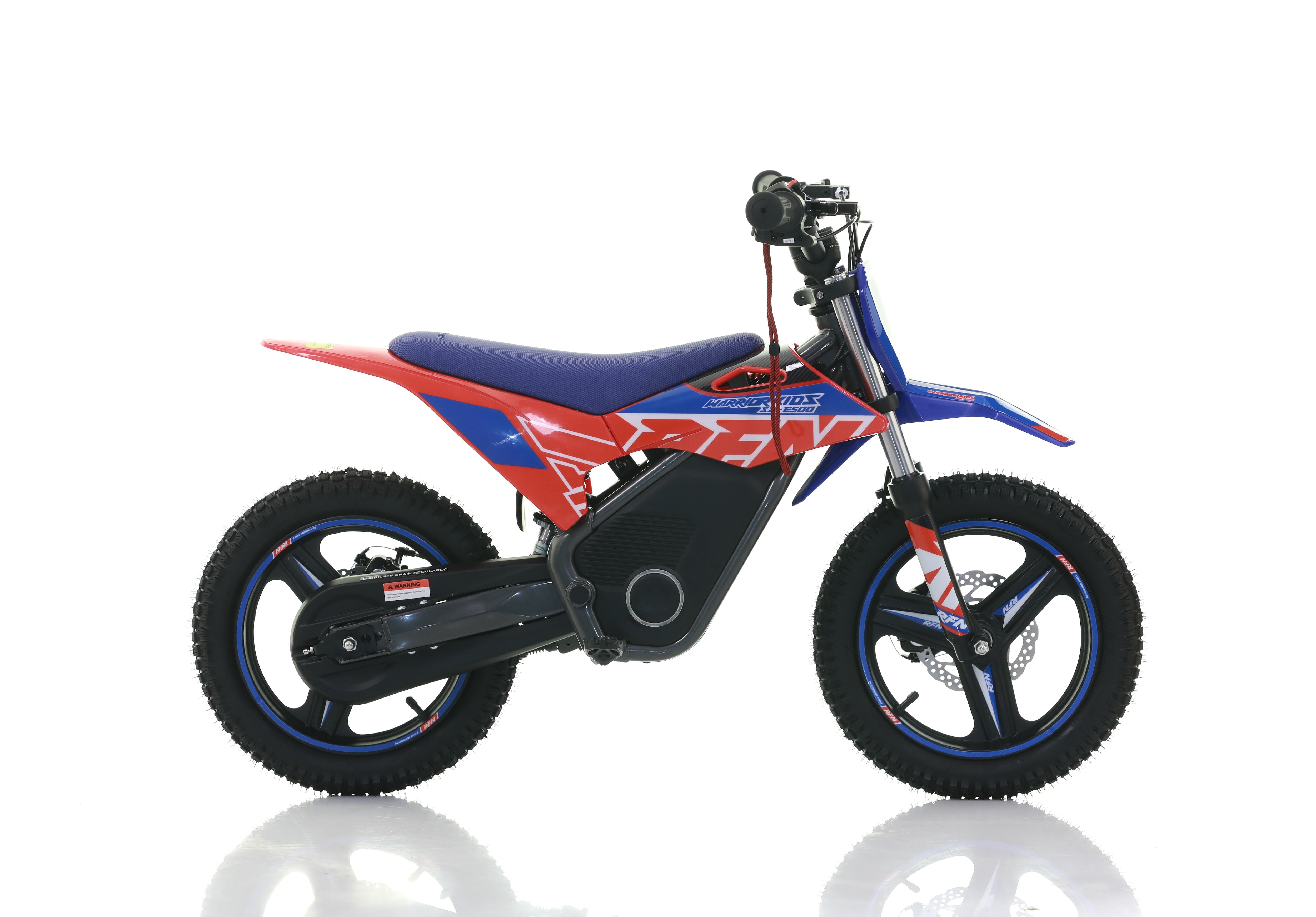 RFN Warrior SX-E500 14-inch Kids Electric MX Bike | Blue/Red