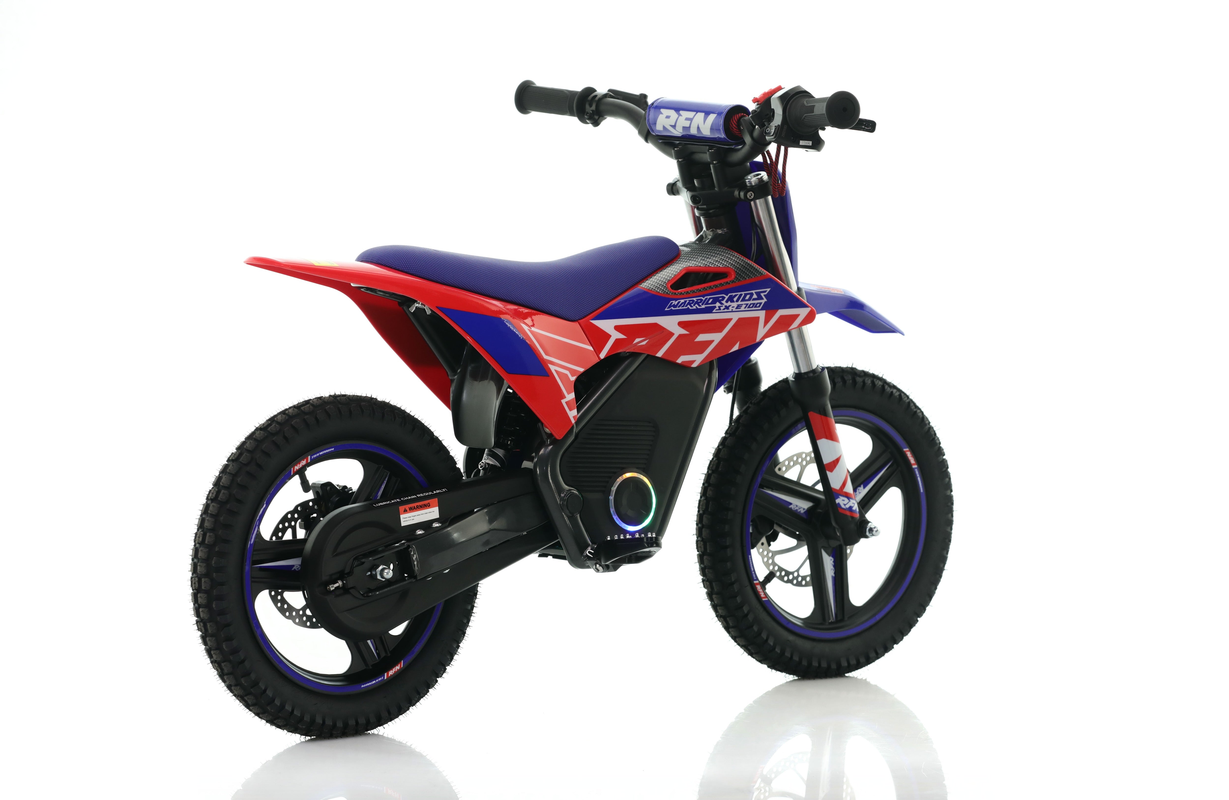 RFN Warrior SX-E700 R 14-inch Kids Electric MX Bike | Blue/Red