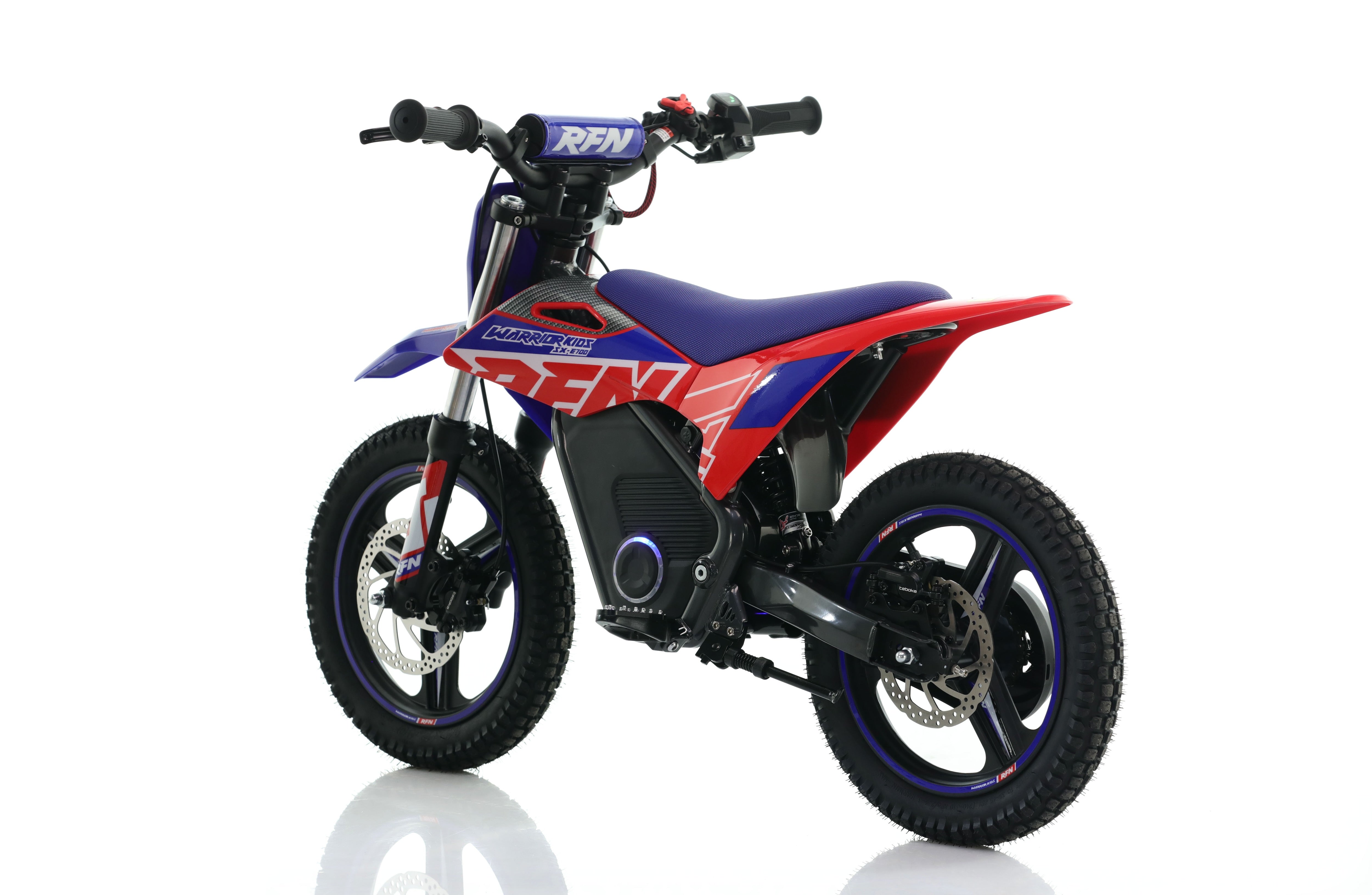 RFN Warrior SX-E700 R 14-inch Kids Electric MX Bike | Blue/Red