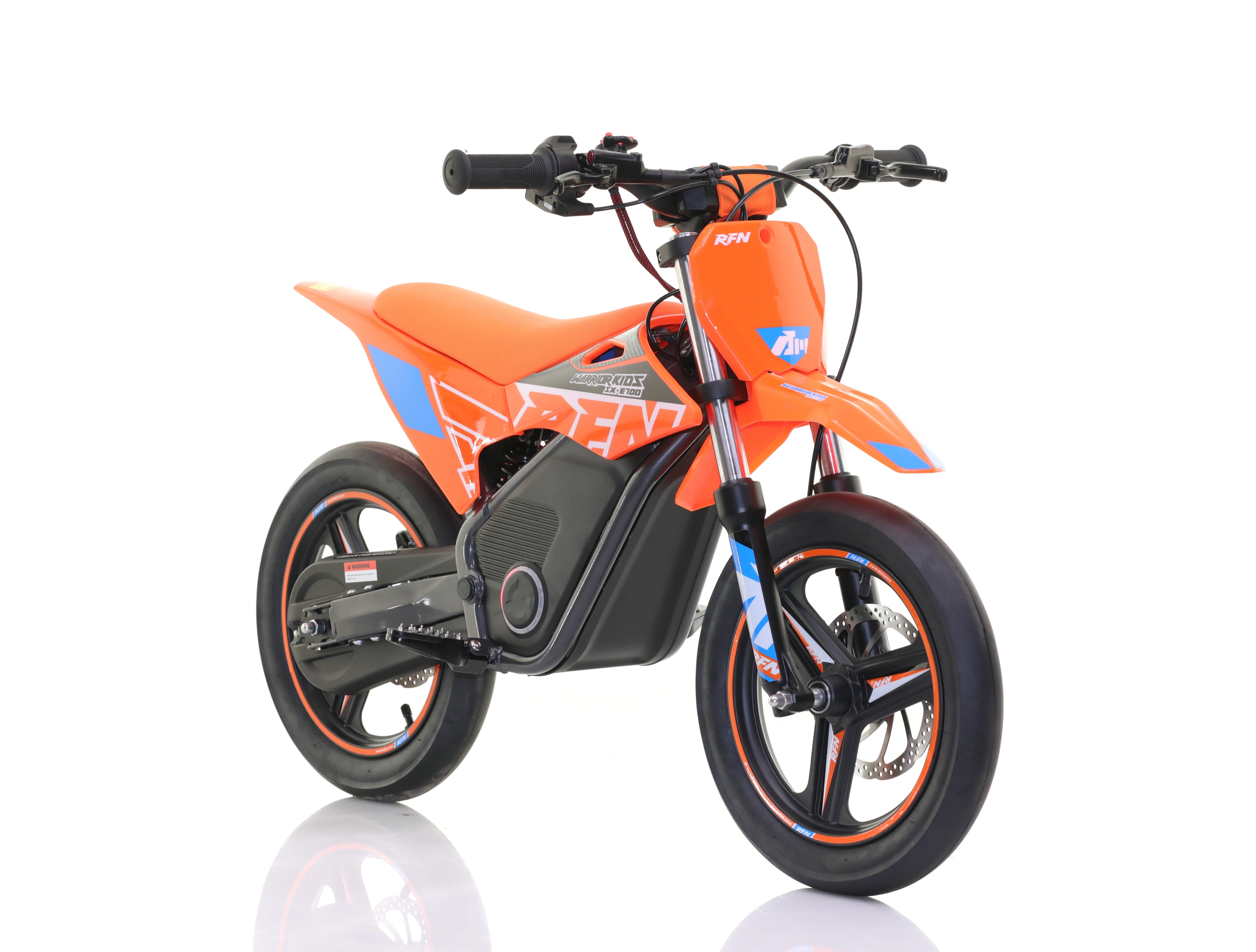 RFN Warrior SX-E700 R SM 14-inch Kids Electric Supermoto Bike | Orange