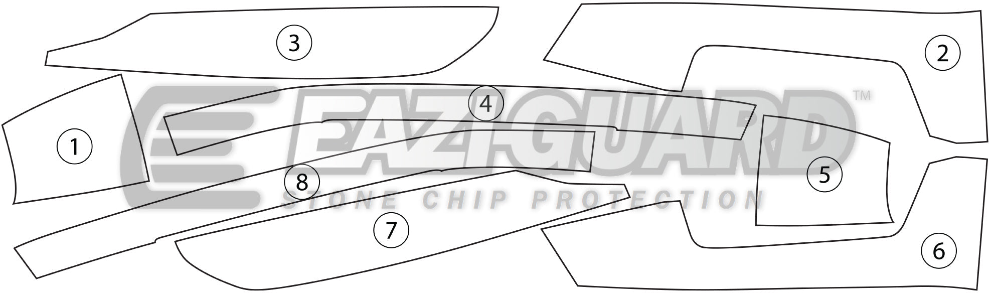 Eazi-Grip Pannier Protection Kit | Clear - Gloss | Kawasaki Z 1000 SX 2013>2024-Paint Protection-Pyramid Motorcycle Accessories