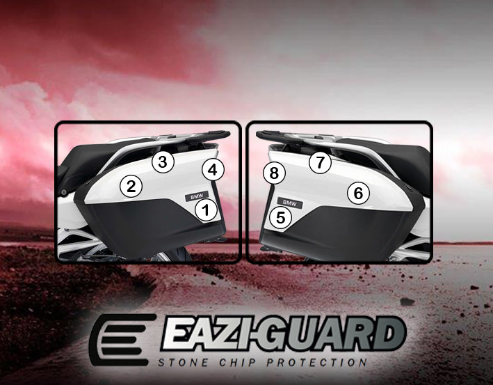 Eazi-Grip Pannier Protection Kit | Clear - Matte | BMW R 1200 RT 2014>2018 -  Shop name