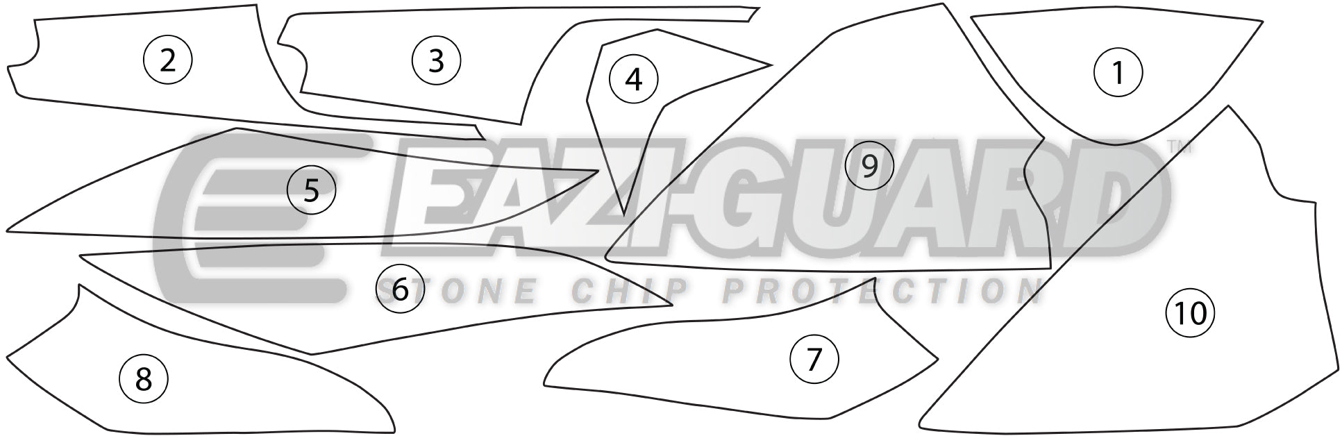 Eazi-Grip Stone Chip Protection Kit | Clear - Gloss | BMW R 1200 GS 2014>2016 -  Shop name
