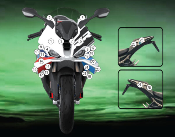 Eazi-Grip Stone Chip Protection Kit | Clear - Gloss | BMW S 1000 RR 2025>Current -  Shop name