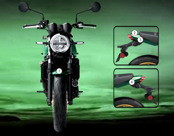Eazi-Grip Stone Chip Protection Kit | Clear - Gloss | Kawasaki Z 650 RS 2021>Current -  Shop name
