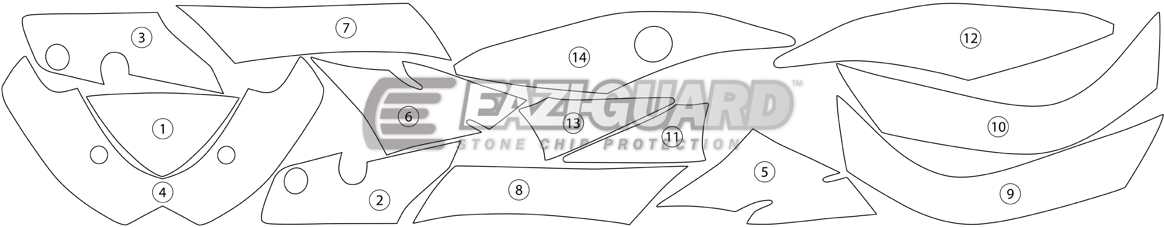 Eazi-Grip Stone Chip Protection Kit | Clear - Gloss | Suzuki GSX-R1000 2009>2016 -  Shop name