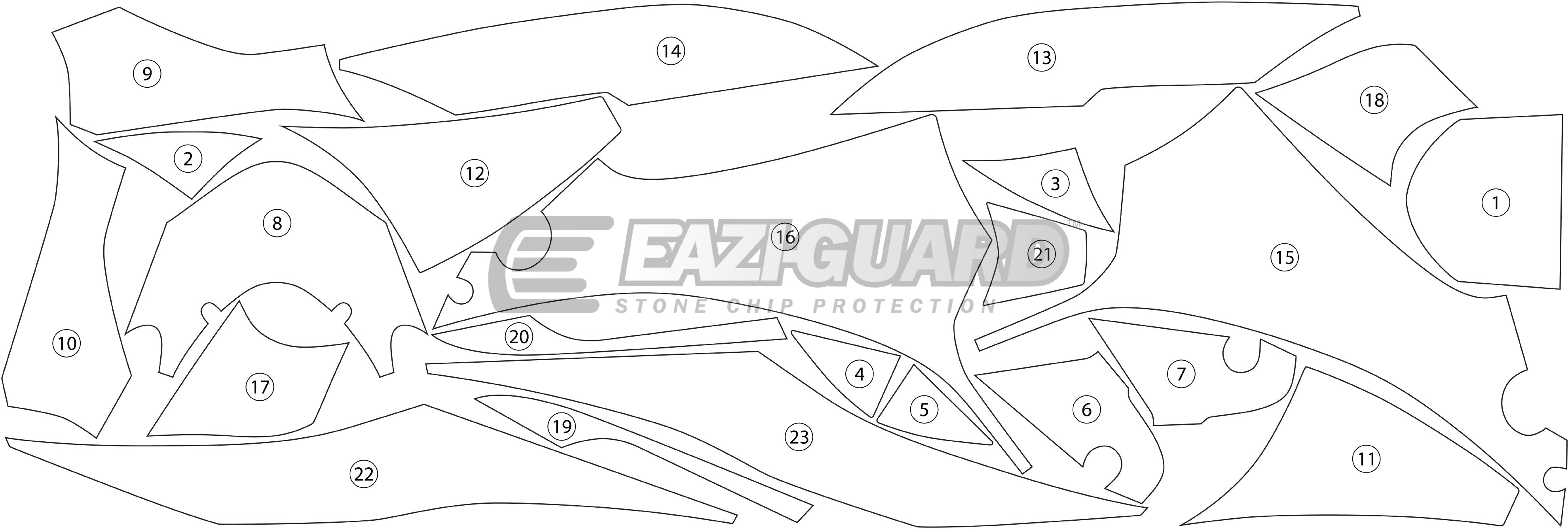 Eazi-Grip Stone Chip Protection Kit | Clear - Gloss | Suzuki GSX-R1000 2017>Current -  Shop name