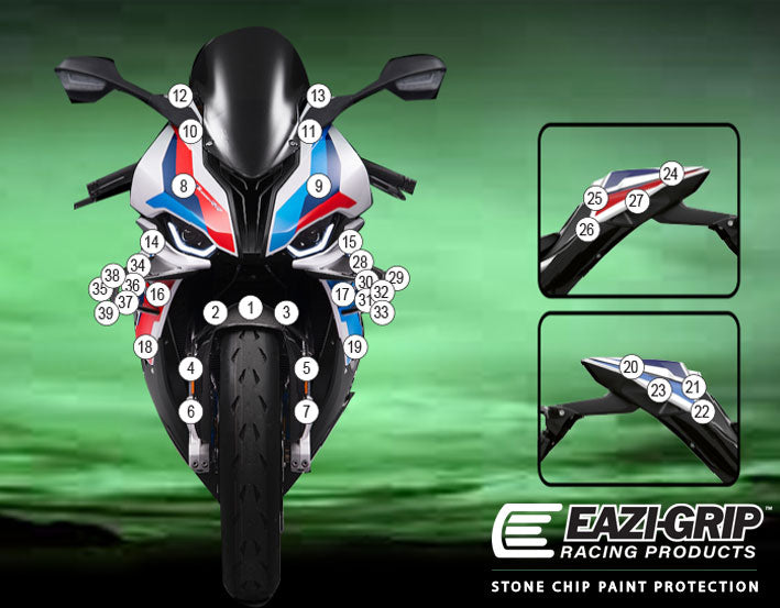 Eazi-Grip Stone Chip Protection Kit | Clear - Matte | BMW M 1000 RR 2021>Current-Paint Protection-Pyramid Motorcycle Accessories