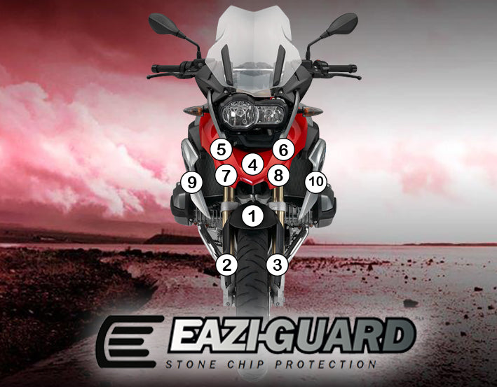 Eazi-Grip Stone Chip Protection Kit | Clear - Matte | BMW R 1200 GS 2014>2016 -  Shop name