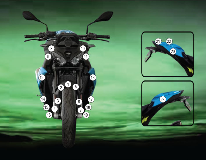 Eazi-Grip Stone Chip Protection Kit | Clear - Gloss | BMW S 1000 R 2025>Current -  Shop name