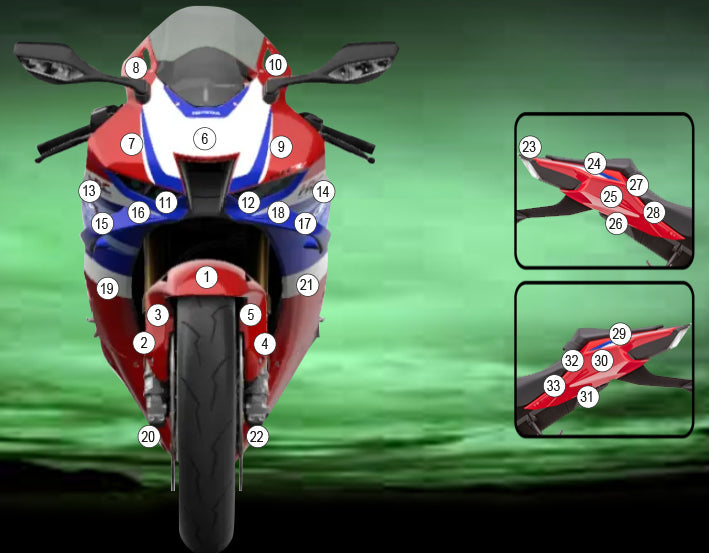 Eazi-Grip Stone Chip Protection Kit | Clear - Matte | Honda CBR1000RR-R Fireblade 2024>Current -  Shop name