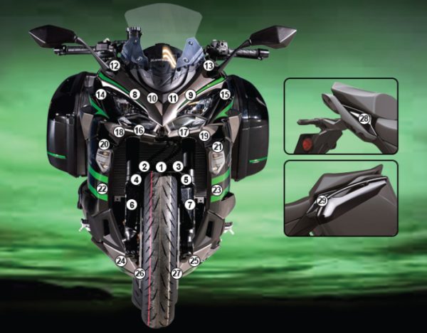 Eazi-Grip Stone Chip Protection Kit | Clear - Matte | Kawasaki Ninja 1100 SX 2025>Current -  Shop name