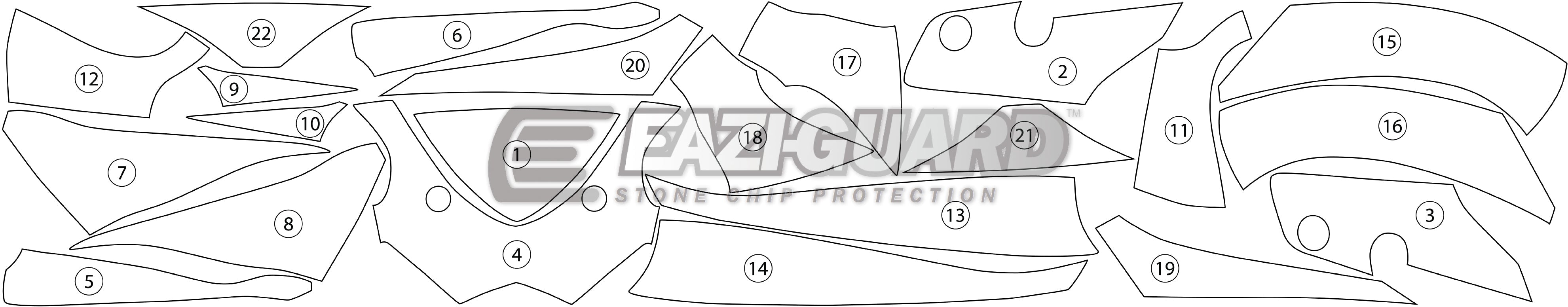 Eazi-Grip Stone Chip Protection Kit | Clear - Matte | Suzuki GSX-R600 2011>2017 -  Shop name