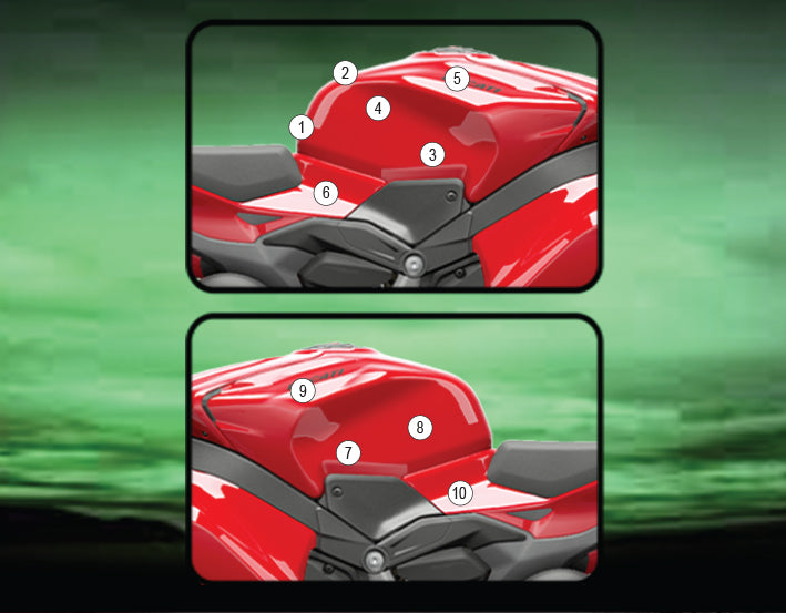 Eazi-Grip Tank Paint Protection Kit | Clear - Matte | Ducati Panigale/Streetfighter V4 2025>Current -  Shop name