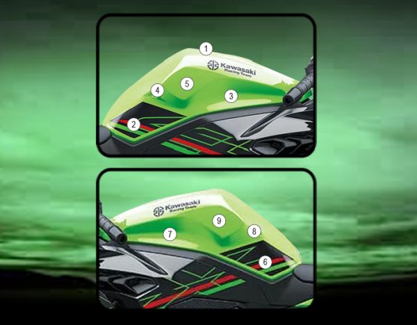 Eazi-Grip Tank Paint Protection Kit | Clear - Matte | Kawasaki Ninja ZX-4RR 2023>Current -  Shop name