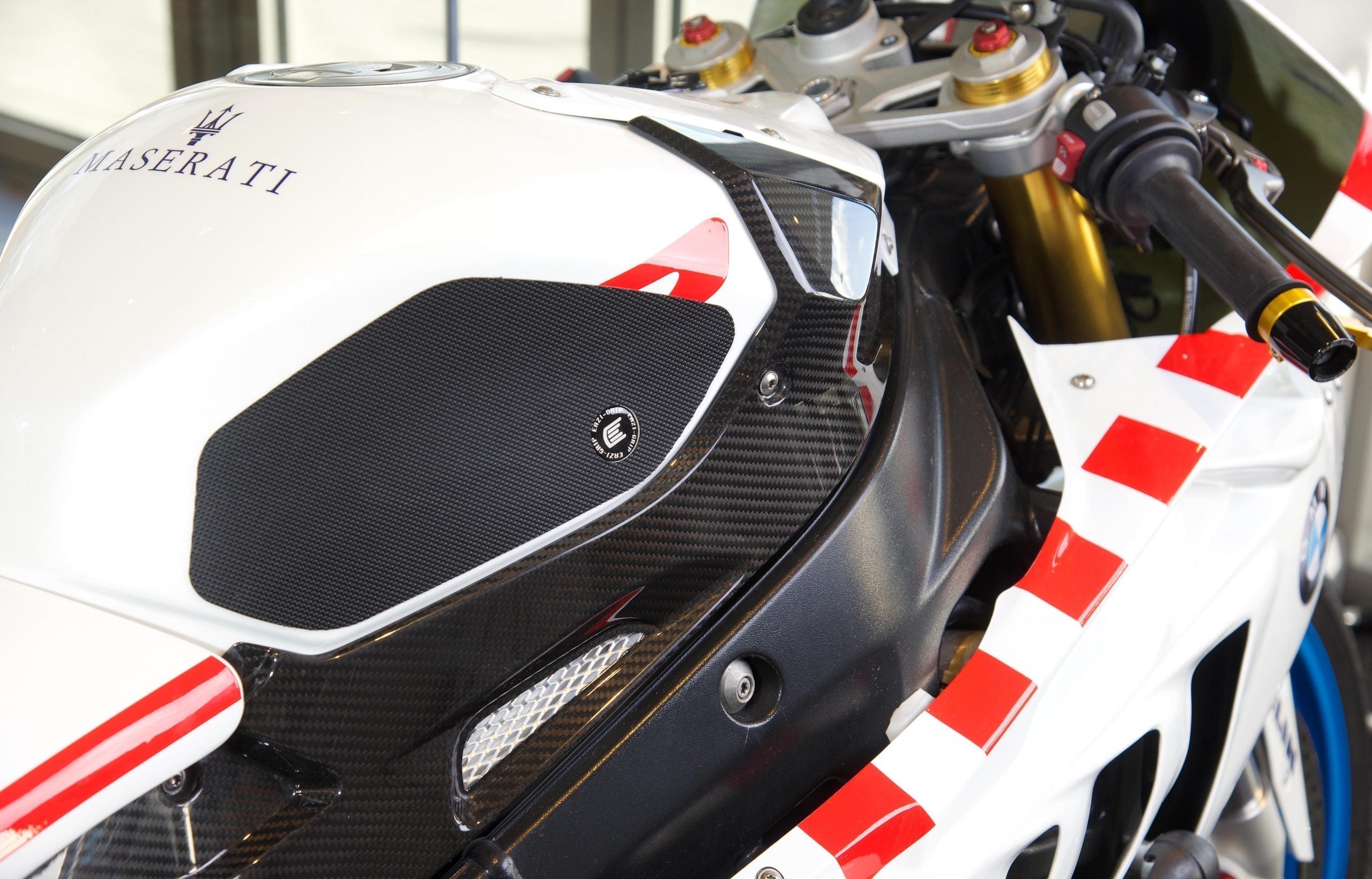 Eazi-Grip Wrap Around Tank Grip | Silicone - Charcoal | BMW S 1000 RR 2015>2018 -  Shop name