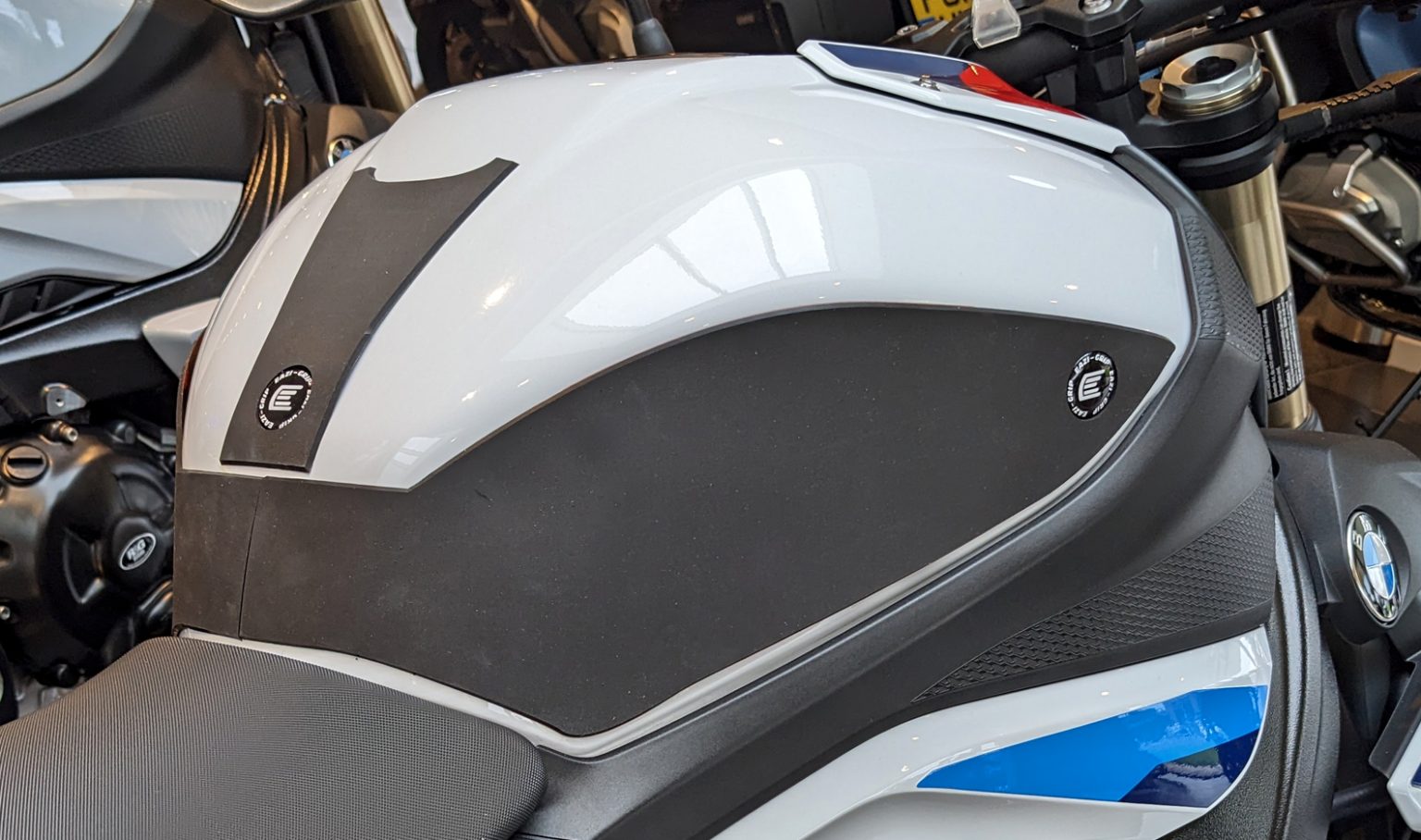Eazi-Grip Wrap Around Tank Grip | Silicone - Charcoal | BMW S 1000 RR/M 1000 RR 2019>Current -  Shop name