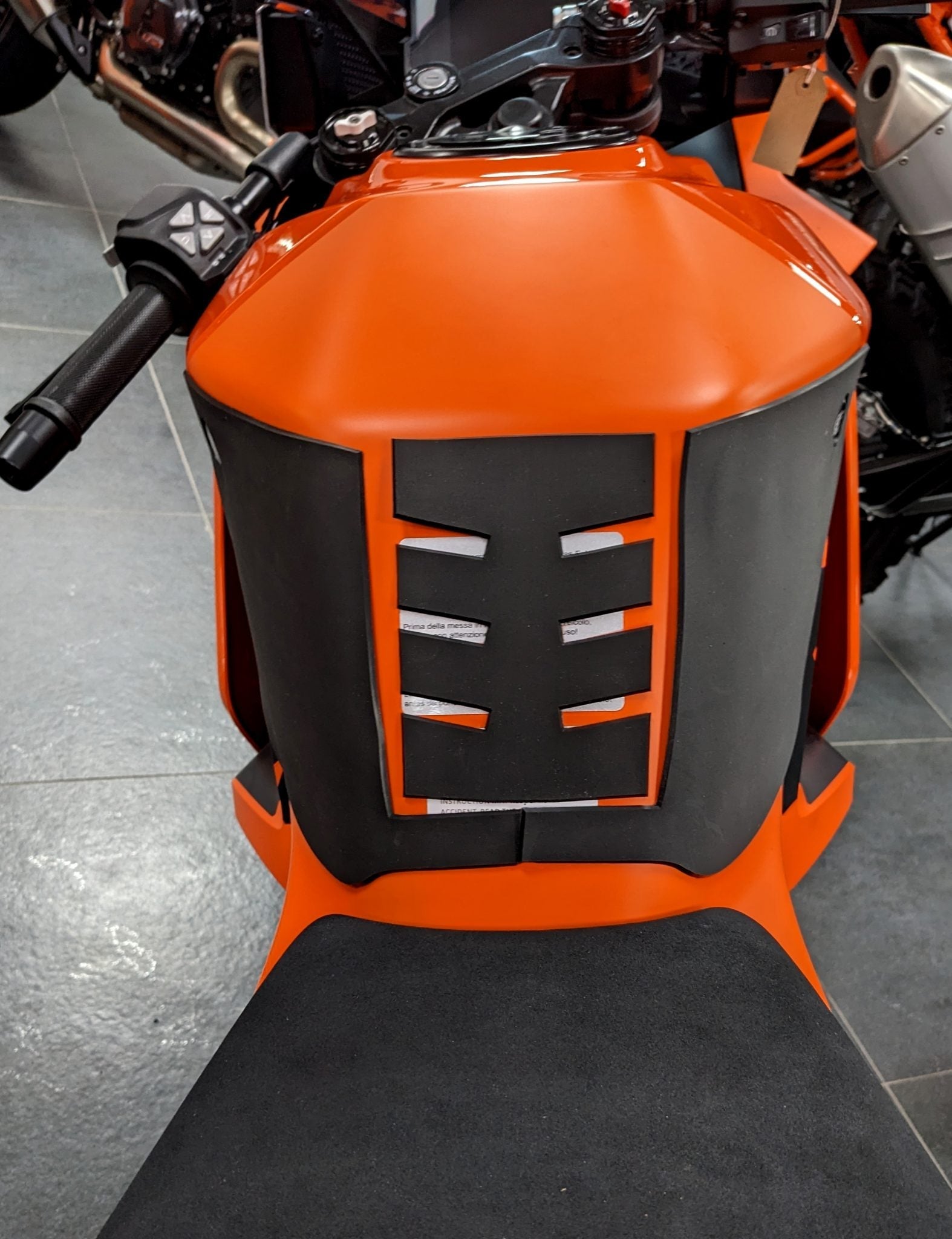 Eazi-Grip Wrap Around Tank Grip | Silicone - Charcoal | KTM RC 125/200/390 2022>Current -  Shop name
