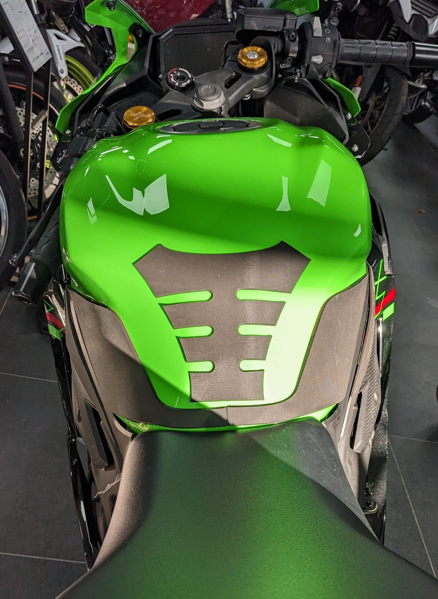 Eazi-Grip Wrap Around Tank Grip | Silicone - Charcoal | Kawasaki ZX-4RR 2023>Current -  Shop name