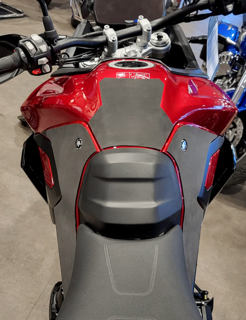 Eazi-Grip Wrap Around Tank Grip | Silicone - Charcoal | Triumph Tiger 900 2024>Current -  Shop name