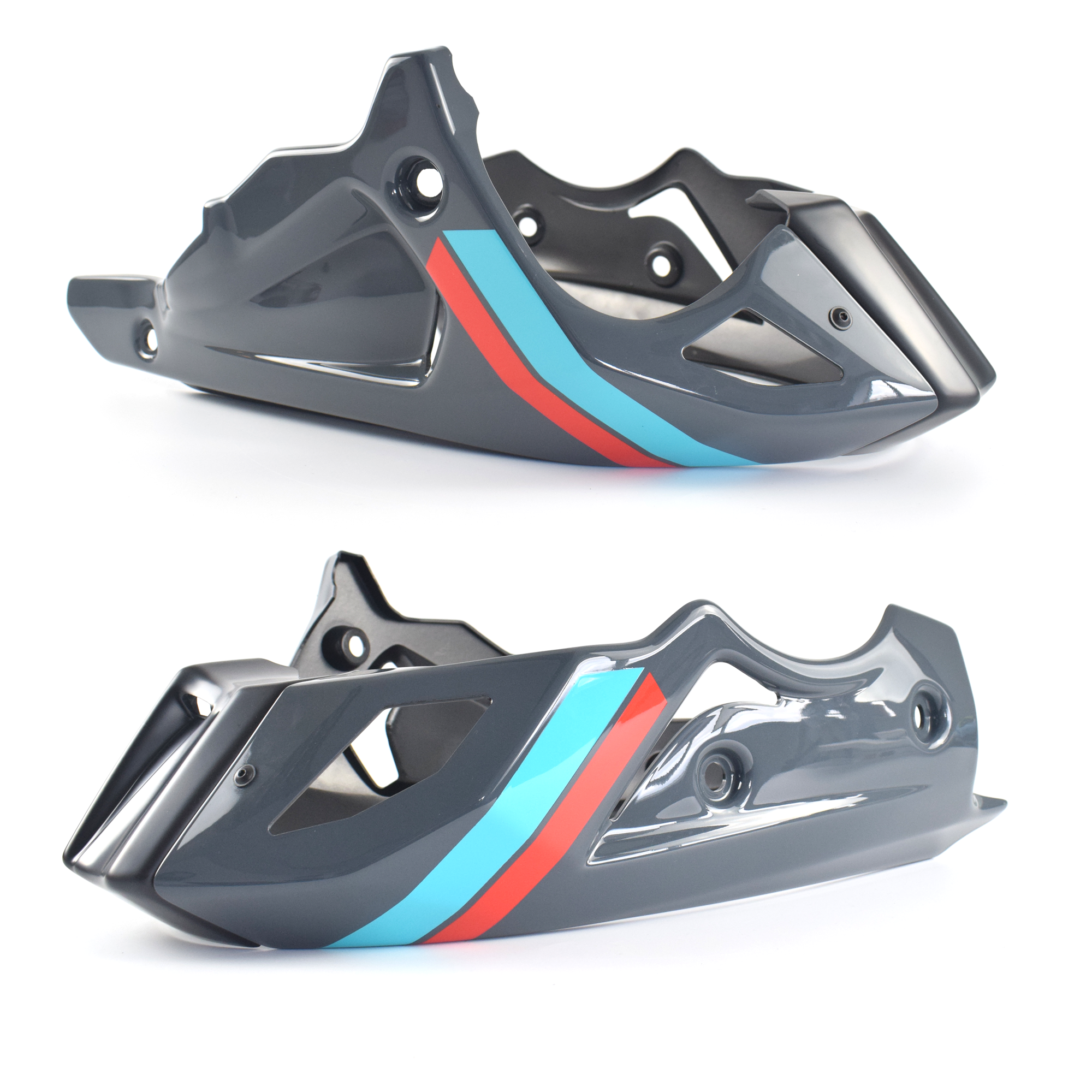 Ermax Belly Pan | Cyan Storm Tri Colour (Storm/Red/Blue) | Yamaha MT-07 2021>2024 -  Shop name