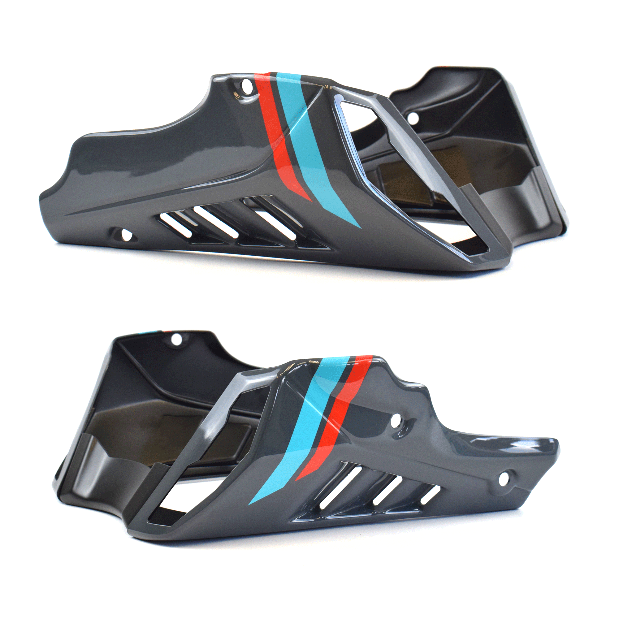 Ermax Belly Pan | Cyan Storm Tri-Colour | Yamaha MT-10 2022>2023 -   Pyramid Motorcycle Accessories