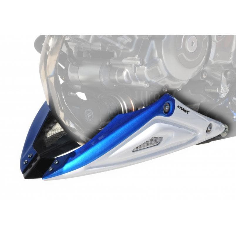Ermax Belly Pan | Glass Splash White [ybd]/Pearl Vigor Blue [yky] | Suzuki SFV 650 Gladius 2011>2013-E8904BB094-Belly Pans-Pyramid Motorcycle Accessories