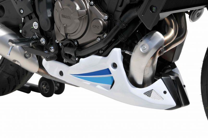 Ermax Belly Pan | Historic White [RW]/Blue Turquoise/Blue | Yamaha XSR 700 2022>2023 -  Shop name