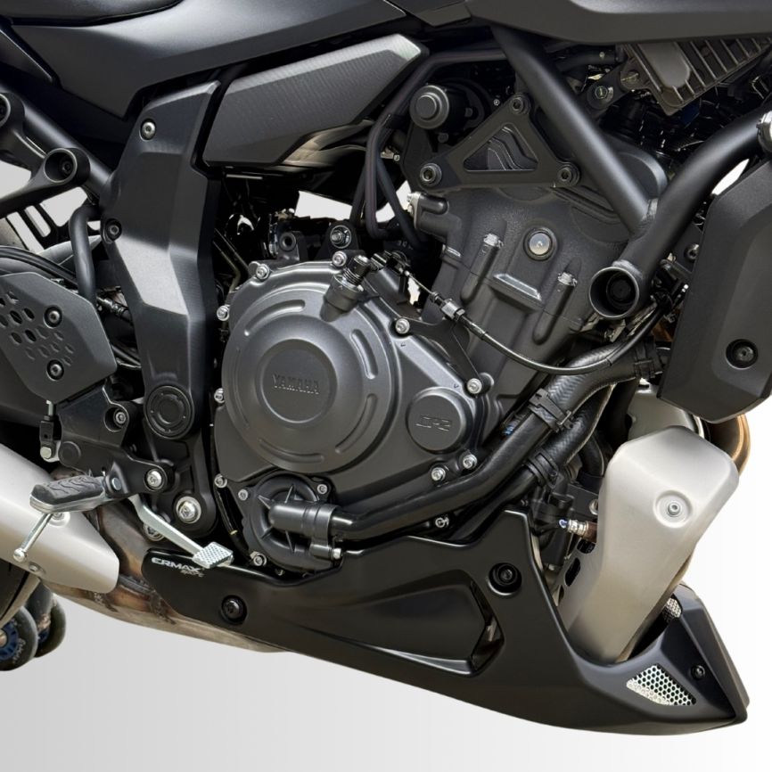 Ermax Belly Pan | Matte Black | Yamaha MT-07 2025>Current-Belly Pans-Pyramid Motorcycle Accessories