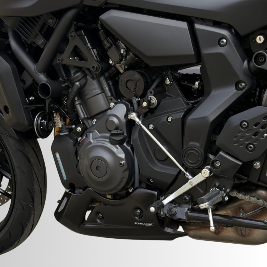 Ermax Belly Pan | Matte Black | Yamaha MT-07 2025>Current-Belly Pans-Pyramid Motorcycle Accessories