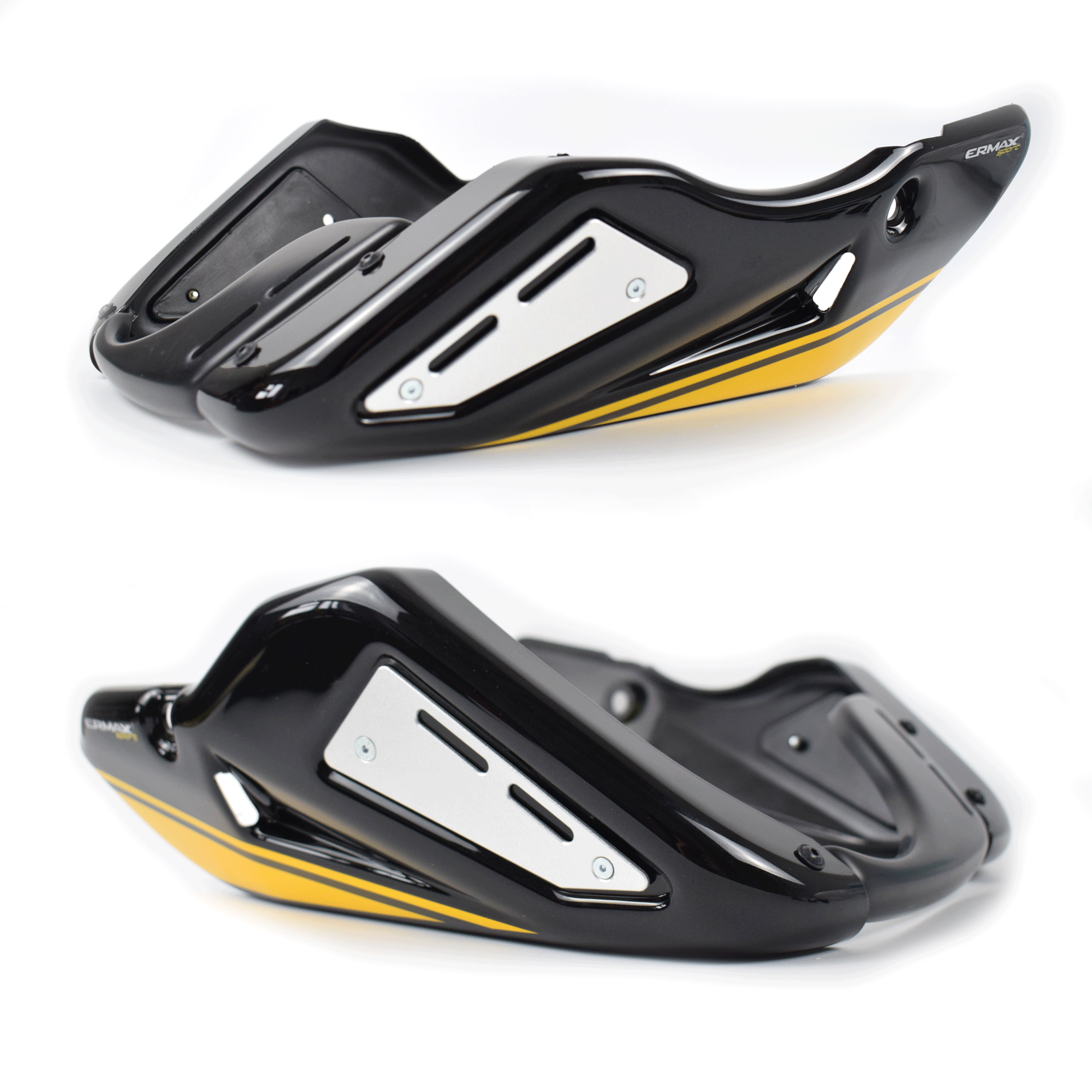 Ermax Belly Pan | Metallic Diablo Black/Yellow (Yellow Ball Scheme) | Kawasaki Z 900 RS SE 2022>Current -  Shop name