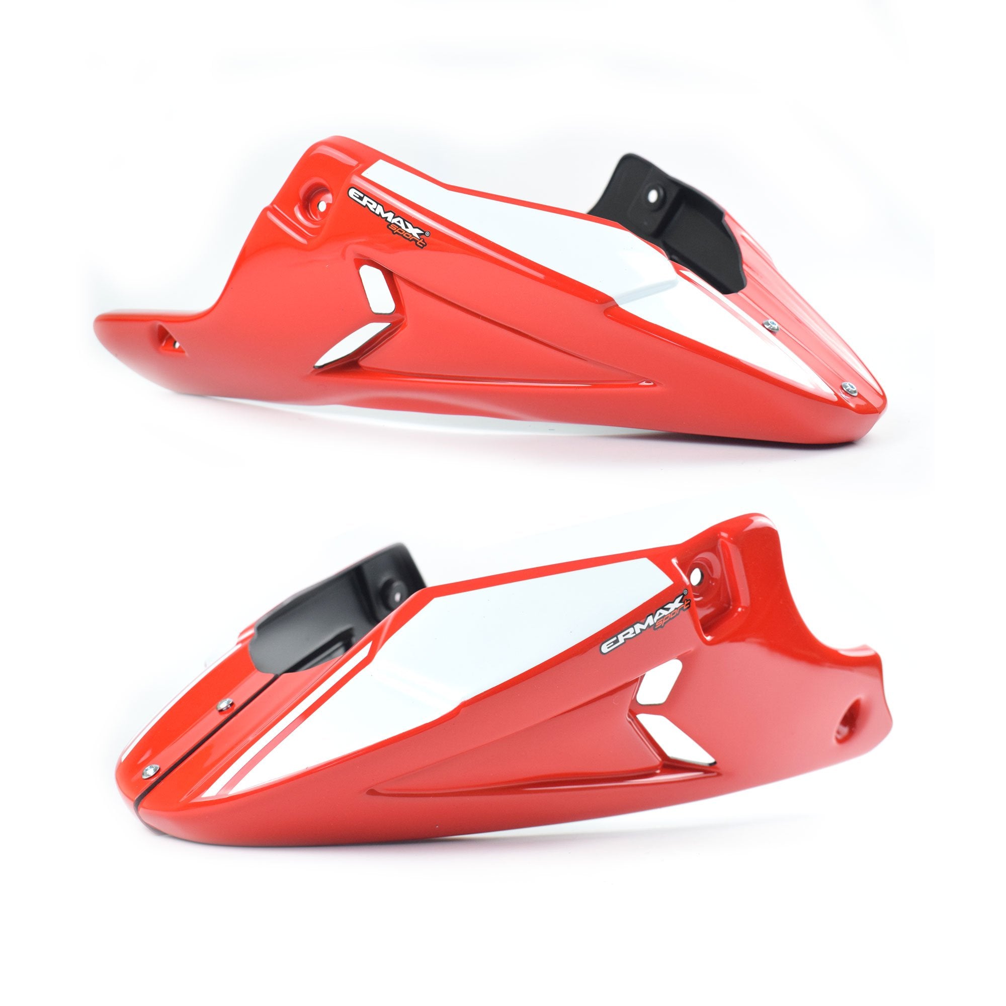 Ermax Belly Pan | Metallic White/Metallic Red (Glacier White/Mirage Red) | Suzuki SV650 2016>2018-E890428113-Belly Pans-Pyramid Motorcycle Accessories