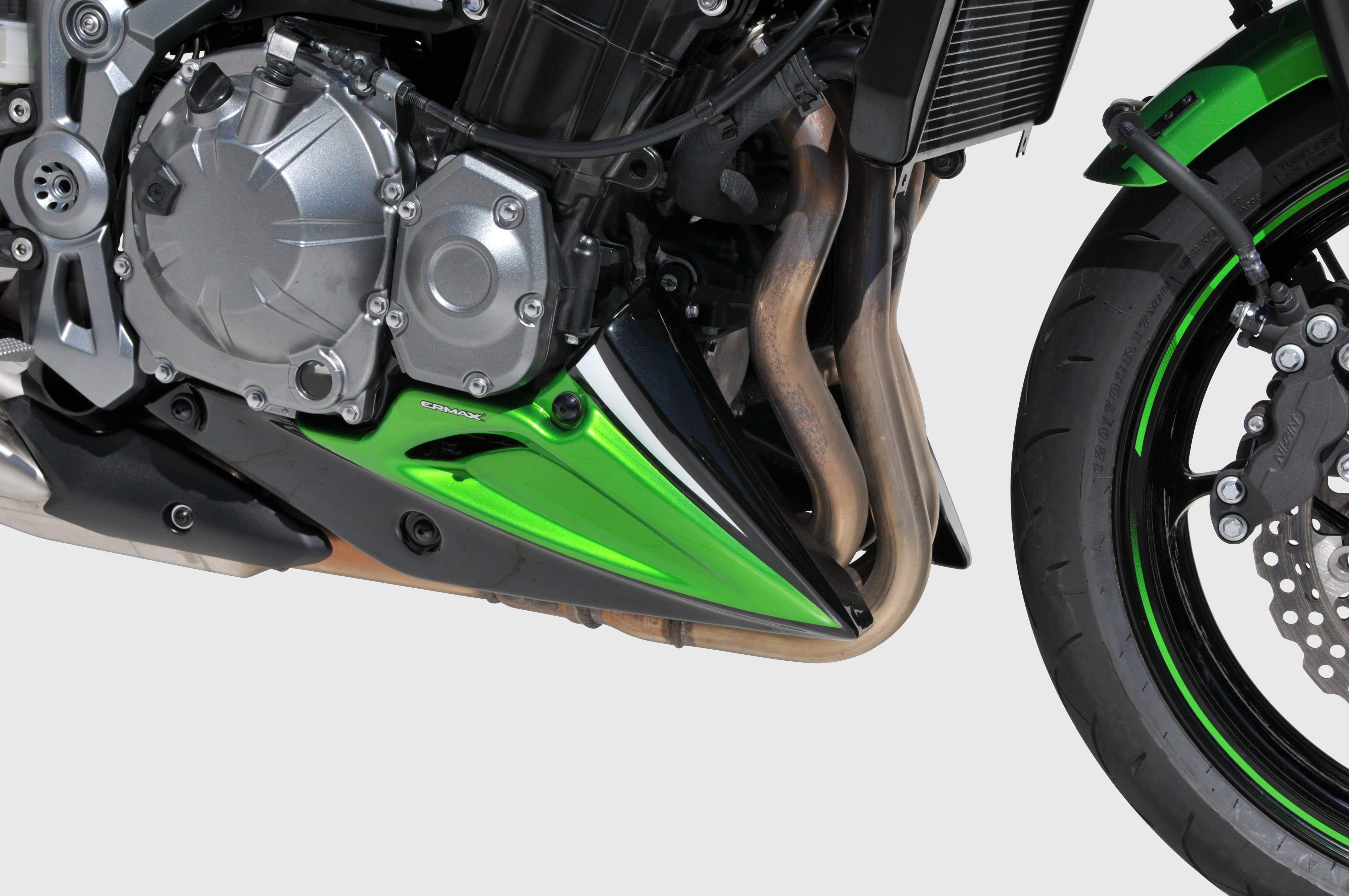 Ermax Belly Pan | Spark Black/Lime Green/Stardust White | Kawasaki Z 900 2019>2019-E8903096-PC-Belly Pans-Pyramid Motorcycle Accessories