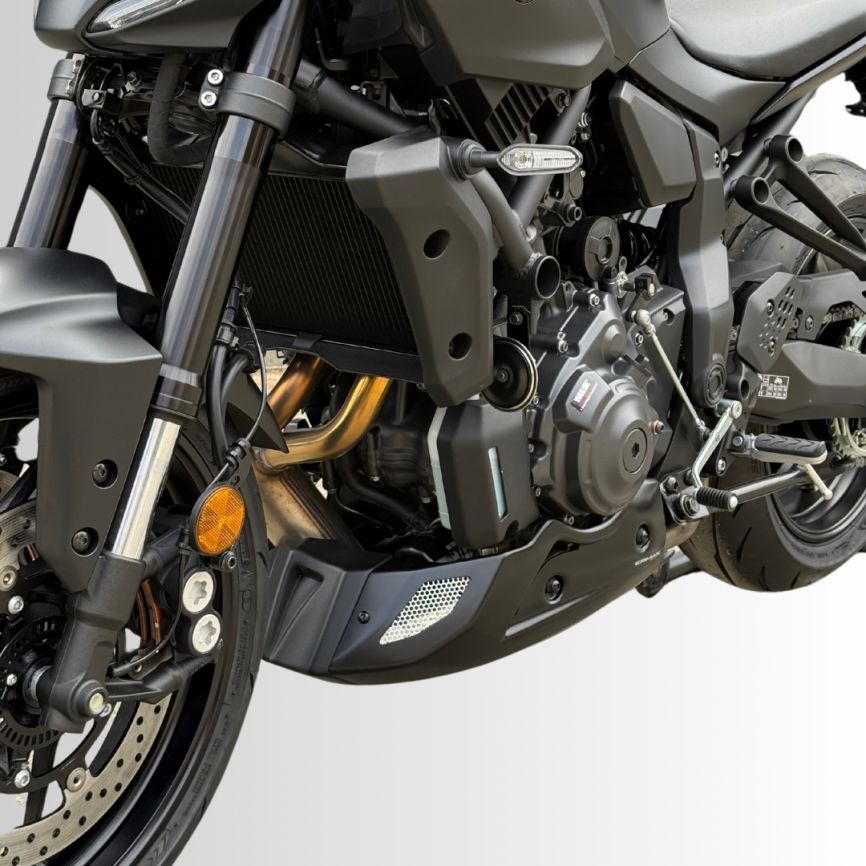 Ermax Belly Pan | Tech Black | Yamaha MT-07 2025>Current-Belly Pans-Pyramid Motorcycle Accessories
