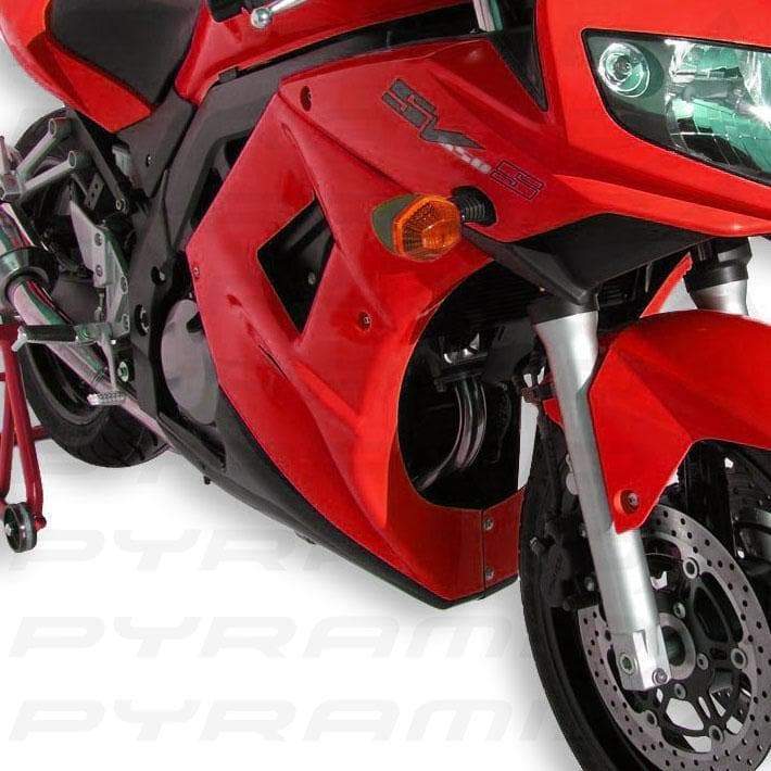 Ermax Fairing Lowers | Metallic Red (Marble Rakis Red) | Suzuki SV650S 2006>2006-E810419068-Fairing Lowers-Pyramid Motorcycle Accessories