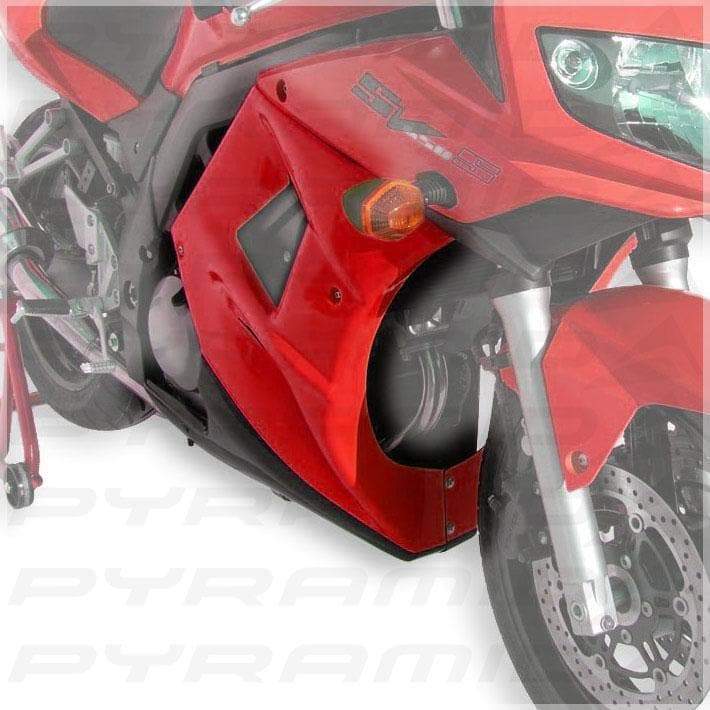 Ermax Fairing Lowers | Metallic Red (Marble Rakis Red) | Suzuki SV650S 2006>2006-E810419068-Fairing Lowers-Pyramid Motorcycle Accessories