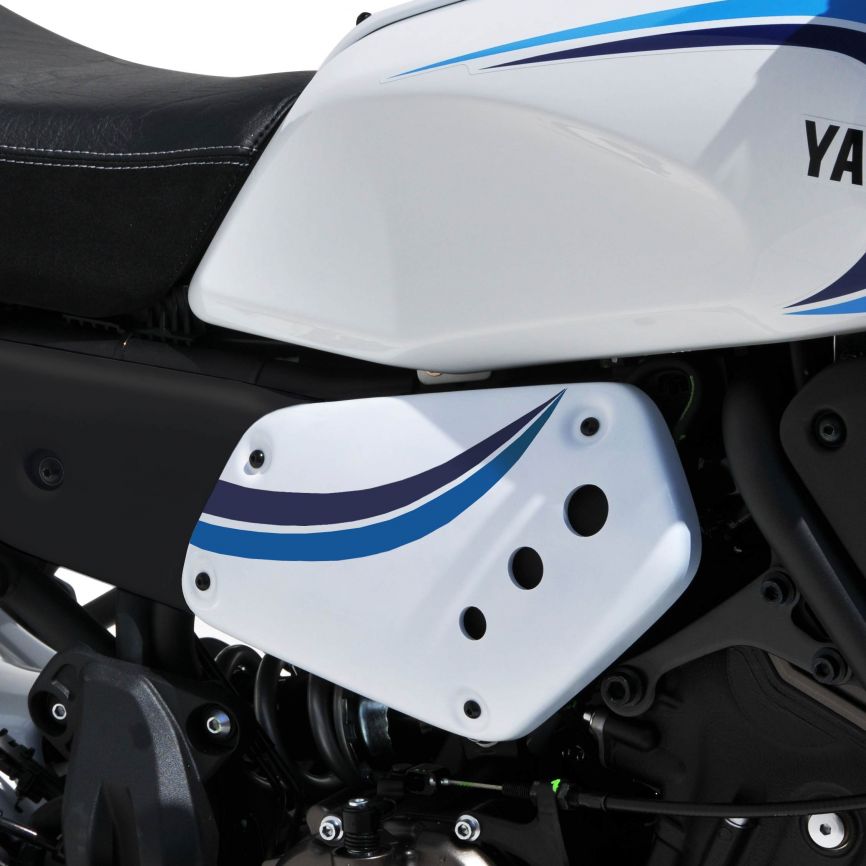 Ermax Fairing Panels | Historic White [RW]/Blue Turquoise/Blue | Yamaha XSR 700 2022>Current -  Shop name