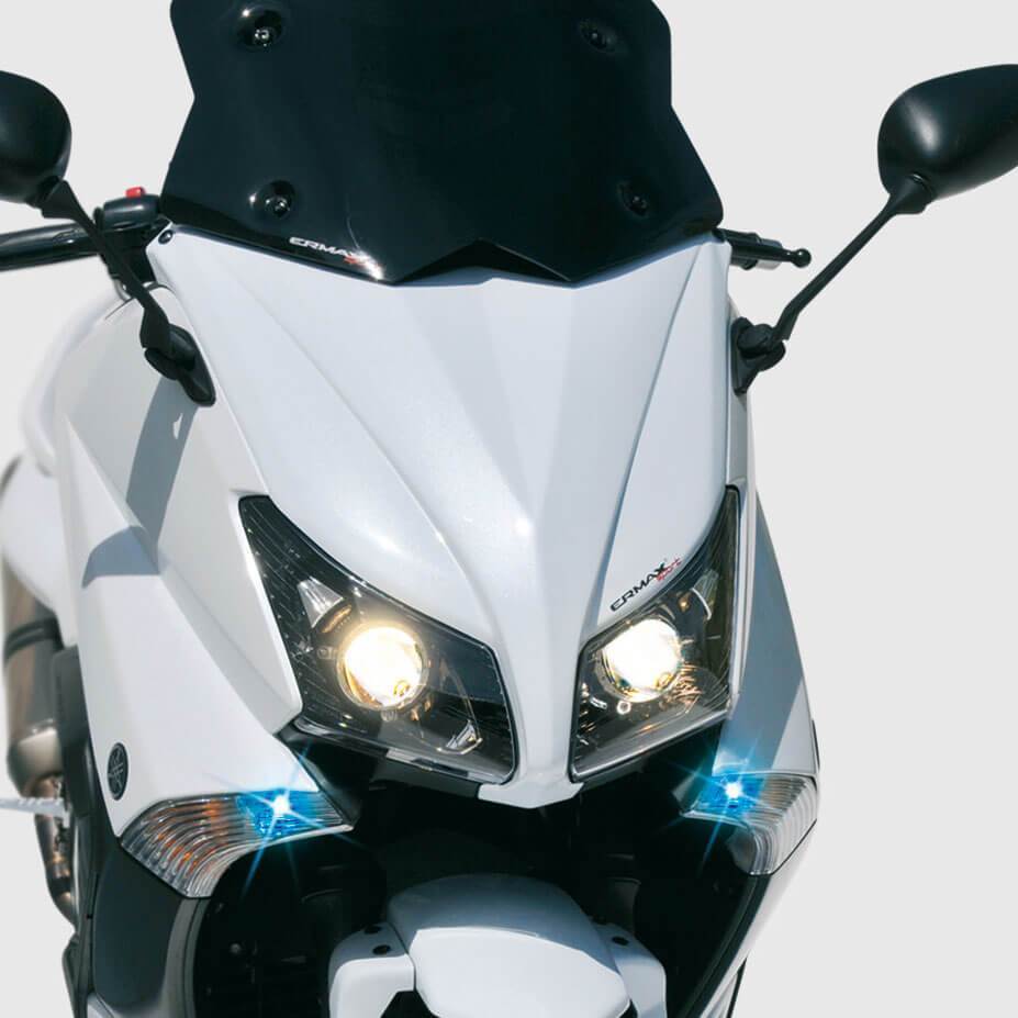 Ermax Front Fairing | Metallic White (Bluish White Cocktail) | Yamaha TMAX 530 2012>2014-E750212110-Front Fairings-Pyramid Motorcycle Accessories