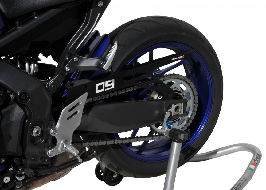 Ermax Hugger with Aluminium Chainguard | Icon Blue | Yamaha MT-09 2021>2023 -   Pyramid Motorcycle Accessories